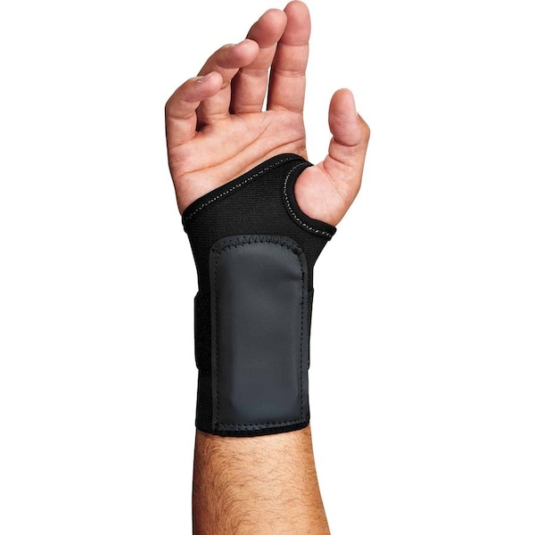 Wrist Support, Single Strap, Right-handed, Medium, Black